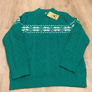 NWT Smiling Pinker Holiday Sweater Cable Knit SZ 10/12